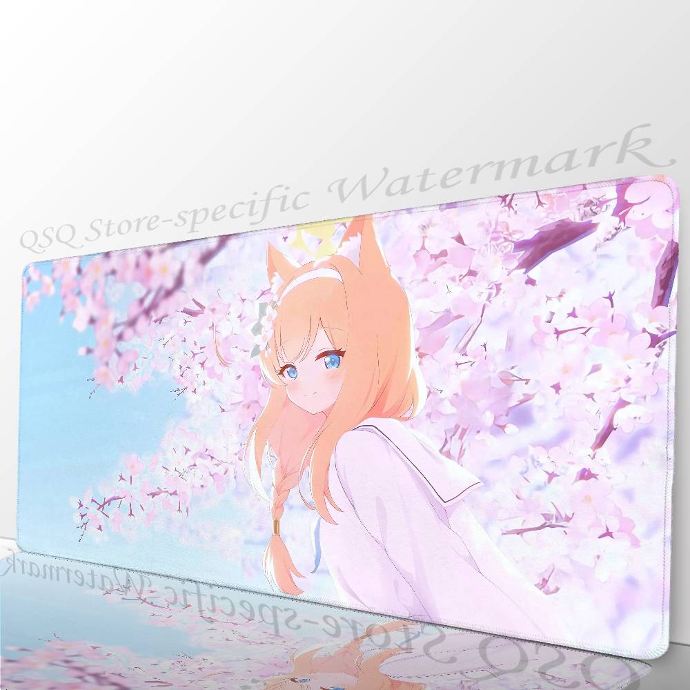 Iochi Mari Anime B-blue Archive Mousepad Non-slip Suitable For Office Computers Laptops E-sports Game Desk Mats XXL Keyboard