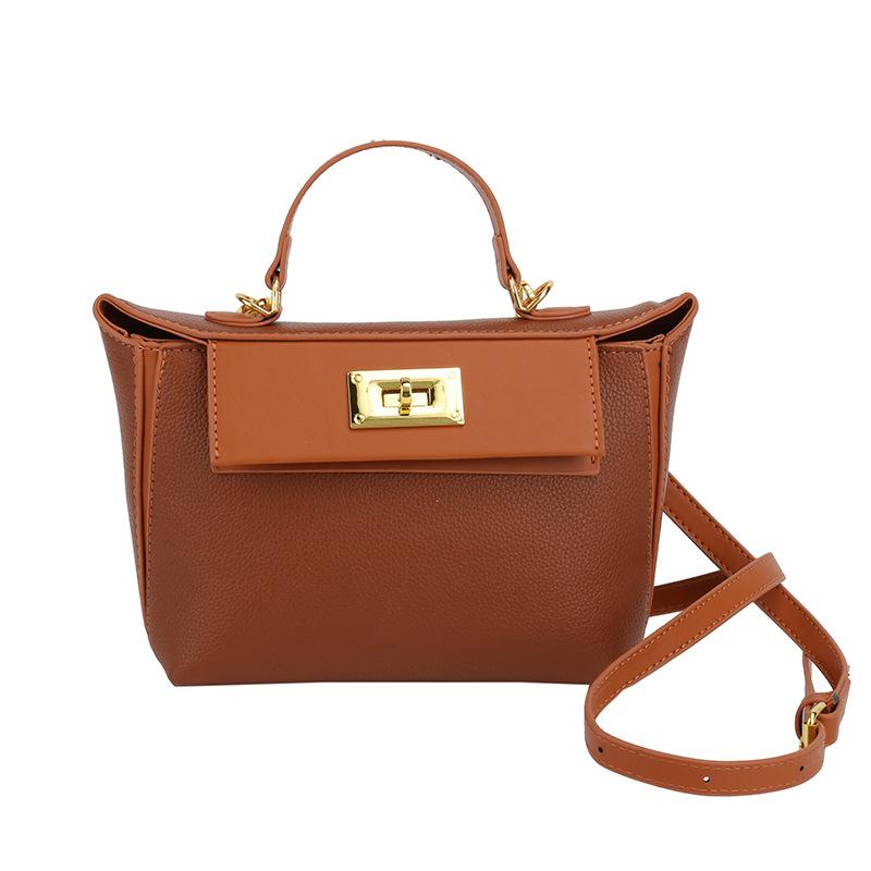 Retro High-End Handbag Bag Women'S Simple Shoulder Bag Light Luxury Versatile Messenger Bag