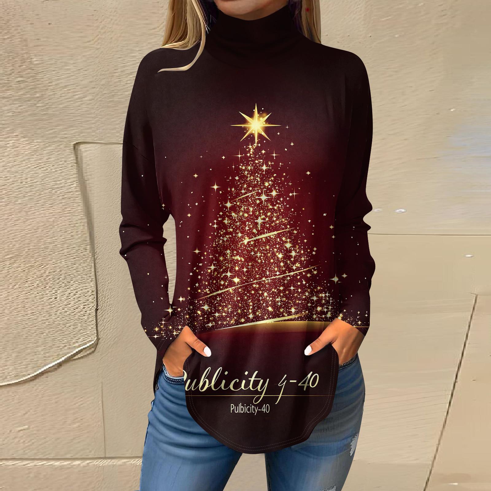 

Женская осенняя повседневная толстовка с длинным рукавом, винтажный принт, топ с высоким воротом, пуловер XL арбуз красный