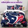 Set Copripiumino Trapuntato con Fantasia Houston Texans Federa Decorazione per la Casa Regalo di Compleanno (1 * copripiumino + 2 * federa, senza nucleo)