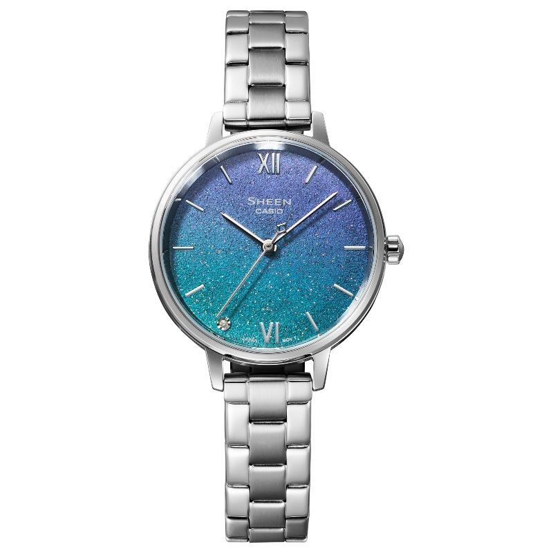 Casio Sheen Women's Stainless Steel 50M Water Resistant Analog Quartz Watch SHE-4548D-2A