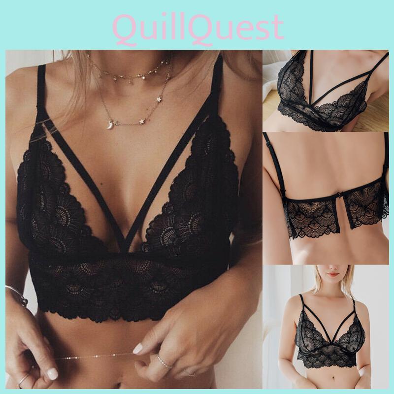 Елегантний жіночий мереживний бралет з високою еластичністю, ідеальний для літнього стилю кемі