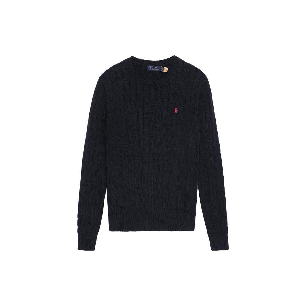 Polo Ralph Lauren Logo Embroidered Cable Knit Jumper 710775885-001