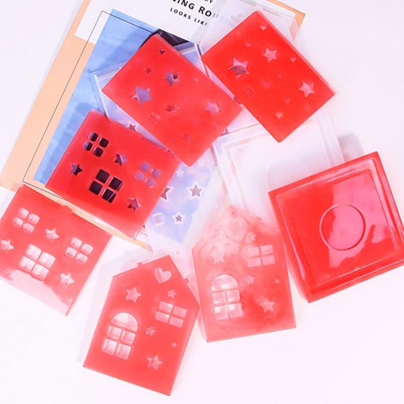 Fashionable Flexible Silicone Molds Portable for Creating Detailed Christmas House Ornaments User Friendly Designs