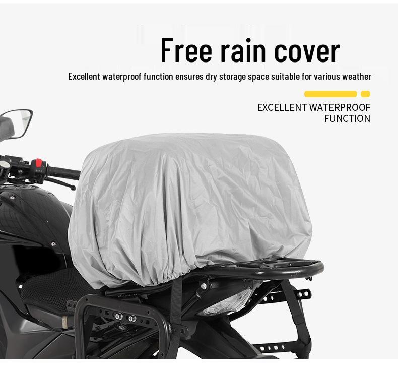 SANXDI Μεγάλη Μοτοσυκλετιστική Πίσω Σχάρα Πλαϊνών Αποσκευών - Επεκτάσιμη, Τσάντα Ουράς για Ταξίδια Μεγάλων Αποστάσεων