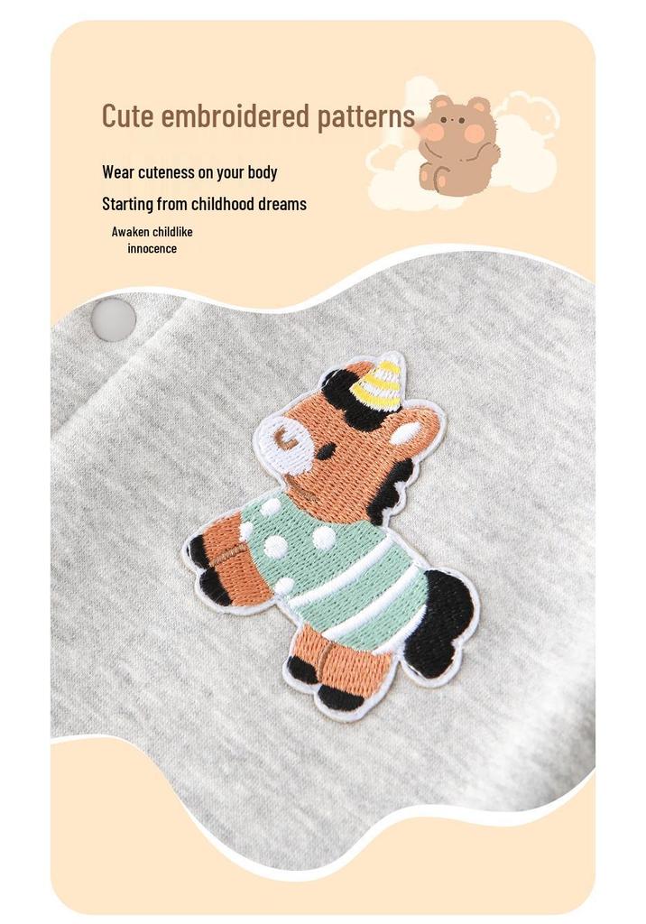 Adorable Baby Raglan Sleeve Bodysuit with Snap-Front and Warm Fleece Diaper Cover (3-24 Months)