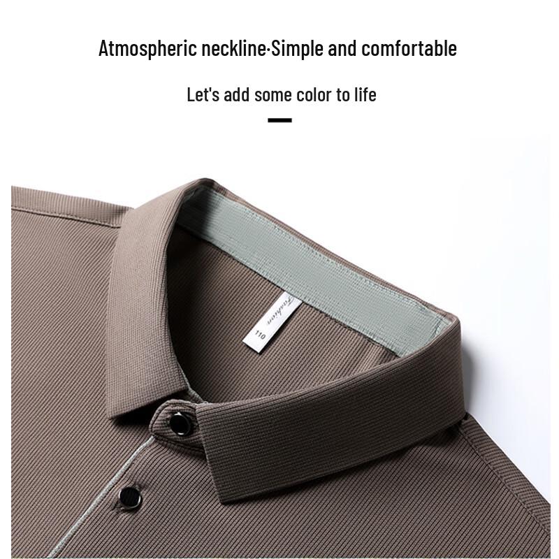 ROMON Men's Summer Business Casual Polo Shirt