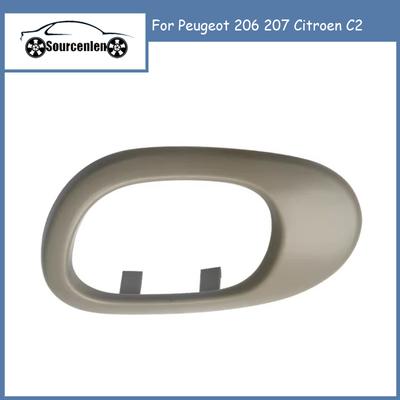 Brand New Inner Door Handle Shell Frame Panel For Peugeot 206 207 Citroen C2 Auto Accessories