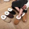 Autumn and Winter Lace Ethnic Style Fashionable Cotton Bags and Couple's Warm Cotton Slippers for Indoor and Outdoor Use