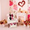 Valentine'S Day Pink Love Heart Home Decor Pillowcase Bedroom Living Room Sofa Decoration Polyester Cushion Cover With Zipper