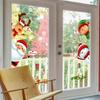 New Christmas Style Wall Sticker Claus Shop Window Children's Room Door Glass Scene Layout Sticker Wall Sticker Party Decor