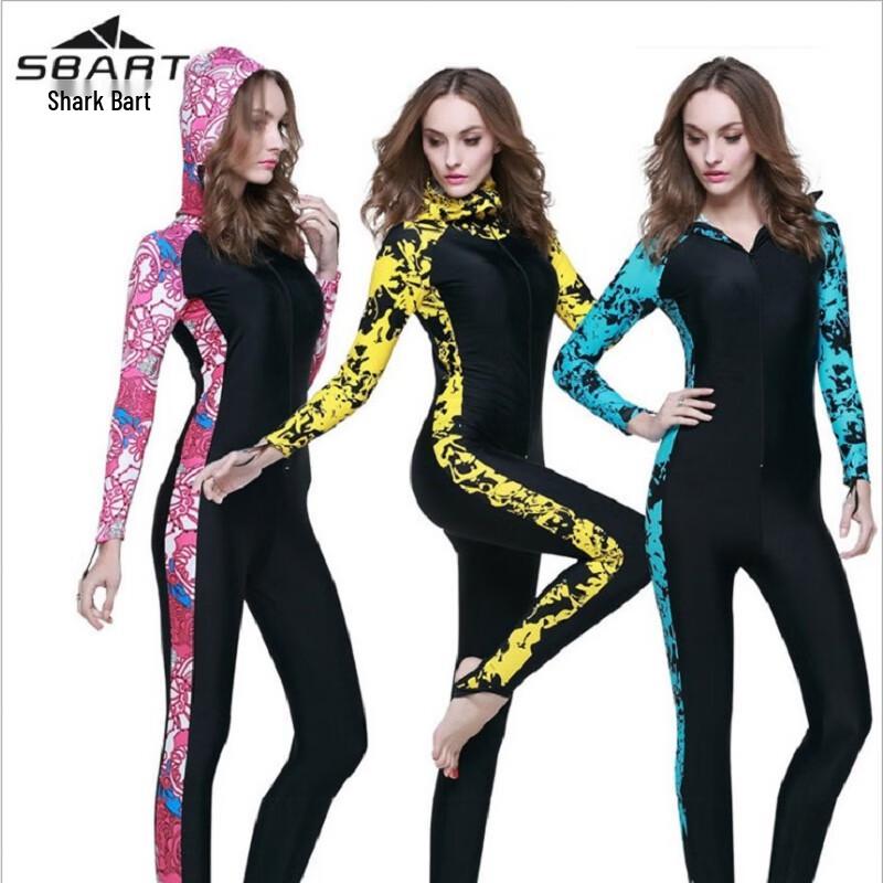 SBART Sun Protection Hooded Long Sleeve Surfing Suit L
