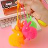 Light Emitting Fidget Toy Luminous Glowing Ball Fluffy Bunny Stress Soft TPR Relief with Color-Changing Lights Sensory Decompression Gadget