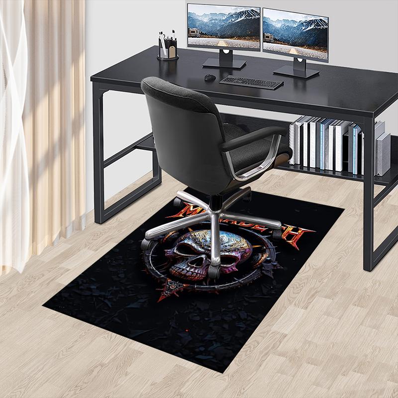 Megadeth Heavy Metal Skull Carpet For Playroom Bedroom Living Room Sofa Home Decor Kids Game Area Rug Nonslip Floor Mat