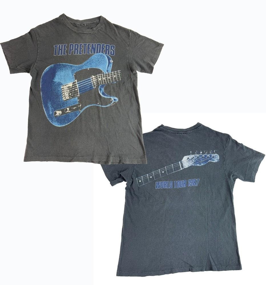 2 Sides The Pretenders World Tour 1987 Shirt Black Unisex S-5XL EM1352 Unisex T-Shirt S