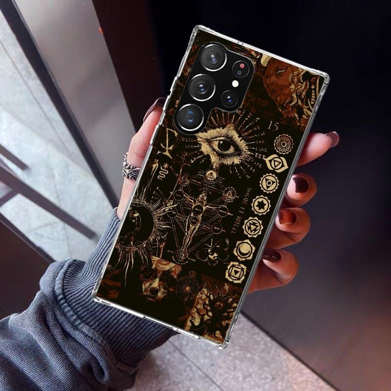 Schwarzes Loch Körper Mensch Passwort Handyhülle Für Samsung Galaxy S23 S24 S25 Edge S26 Ultra S22 + S21 Plus S20 FE Hülle Silikon Pri