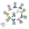 10PCS Baby Tooth Box Cute Cartoon Kids Teeth Organizer Plastic Milk Teeth Storage Box Save Collect Case First Tooth Mini Gift