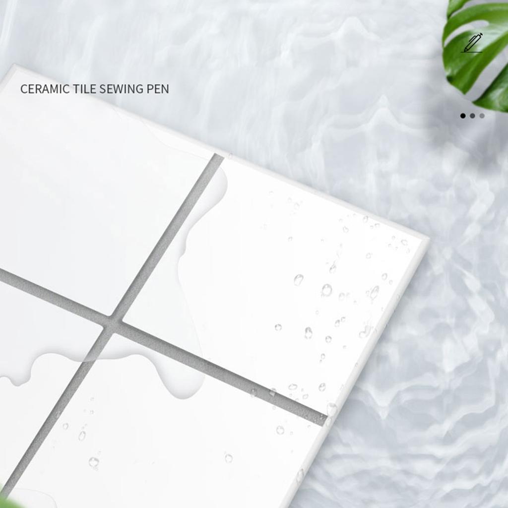 Bathroom Tile Grout Pen Waterproof Tile Paint Marker Grout Restorer Pen Joint Repair Marker for Tiles Walls Floors