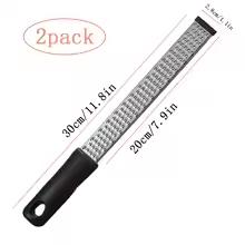 Stainless Steel Cheese Grater Lemon Grater Scraper Kitchen and Household Small Tool Lemon Zester Cheese Shredder Non Slip Grip