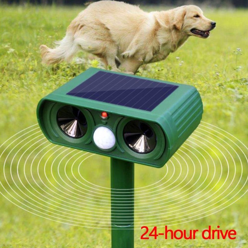 MYXE Repellente Per Animali Ad Ultrasuoni Con Pannello Solare E Sensore Di Movimento PIR, Impermeabile IP44