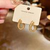Chic Retro U-Shaped Cross Ear Cuff Earrings for Women: Elegant, Light Luxury Fashion