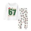 Children's Set - Boy And Girl Printed Thin Two-Piece Set With Long Sleeves And Pants