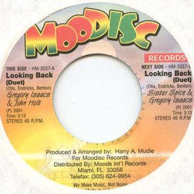 7inch Record GREGORY ISAACS, JOHN HOLT - Looking Back (Duet) / Looking Back  HM3037 Moodisc 2001 US Reggae, Ska & Dub Used