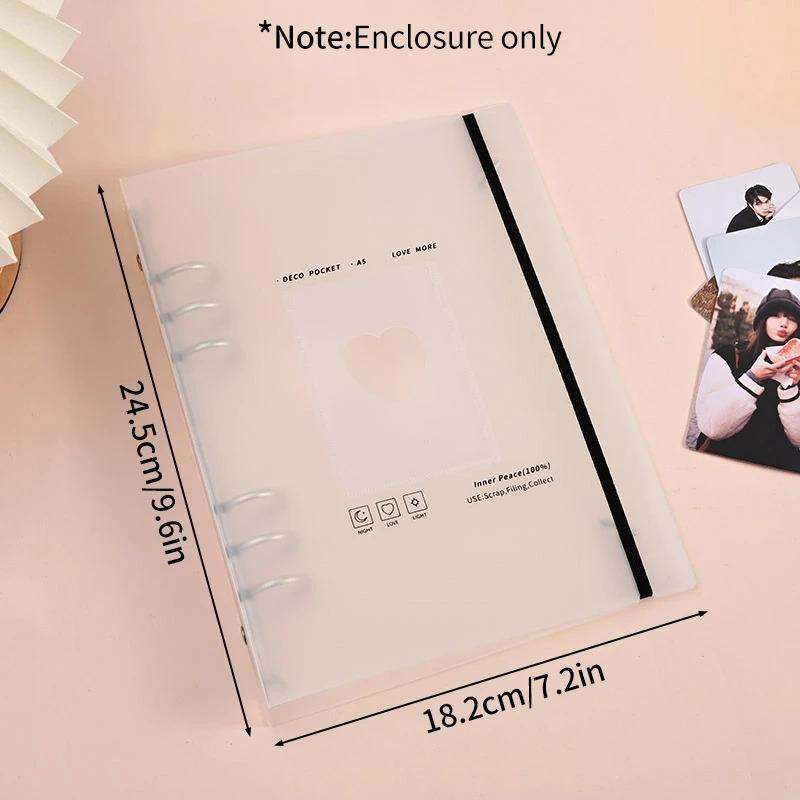 A5 Loose-Leaf Photo Album Book, Diy Photo Album Cards, Idol Photos Collection, Storage Book, Polaroid Album For Kids