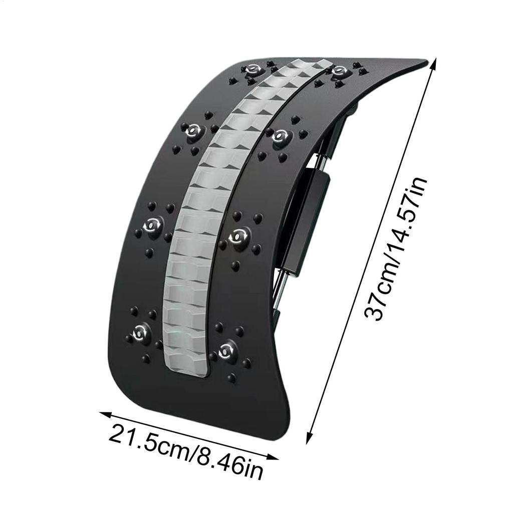 Magnetic Therapy Back Stretcher Multi-Level Adjustable Massager Waist Neck Fitness Lumbar Cervical Spine Support Pain Relief