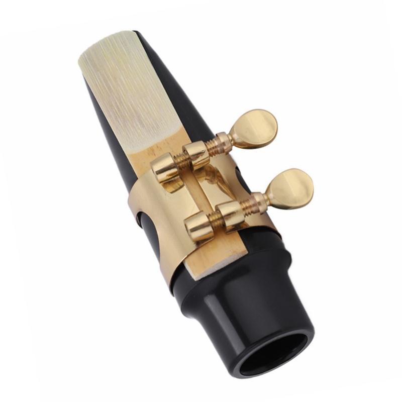 Alto Sax Saxophone ABS Mouthpiece With Cap Metal Buckle Reed Pads Musical Instruments