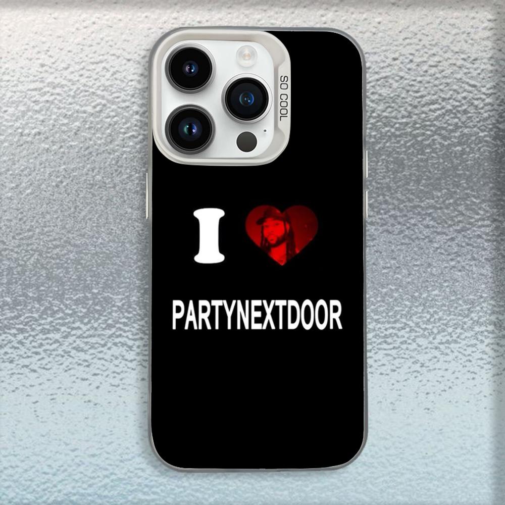 

Singer P-Partynextdoor Phone Case For iPhone 16,15,14,13,12,11,Mini,Pro,MAX White Matte Shockproof Cover iPhone14