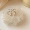 Girls Children's Princess Hairpin Mesh Baby Hairpin Crystal Lace Little Girl Crown Hair Accessories Tiara And Crowns