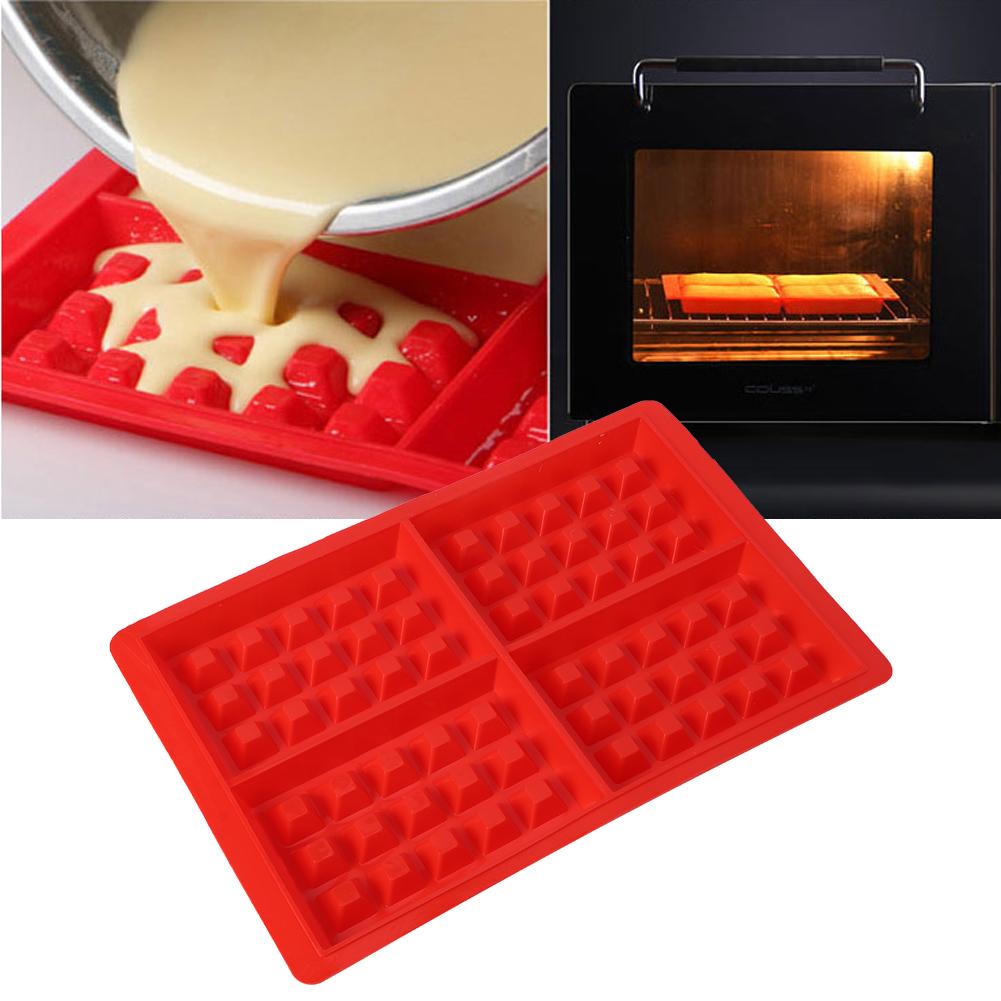2Pcs DIY Baking Tools Silicone Waffles Muffin Mold Cake Chocolate Moulds Kitchen Accessory