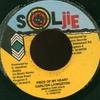 7inch Record CARLTON LIVINGSTON  Piece Of My Heart NONE Soljie Jamaica Reggae Ska  Dub Used