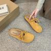 2025 Autumn New Lace-up Bow Bag Head Drag Casual Women's Slippers