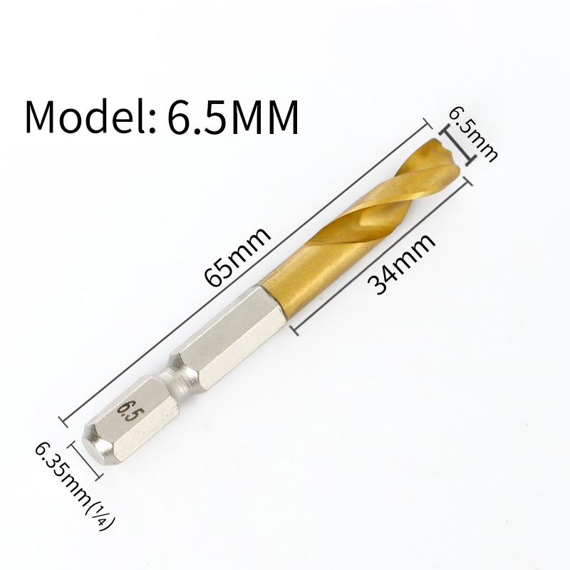 High Hardness 2-10Mm Twist Drill Bit Hex Shank Ultra-Short Hole Opener Stainless Steel Special Drill Wood Metal