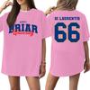 Women's Casual Short Sleeve T-Shirt Letter Print Loose Fit Crew Neck Top Lightweight Comfortable Soft Fabric Daily Wear