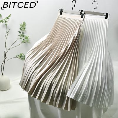Women's Fashion Casual Solid Color Print Summer Spring Skirt