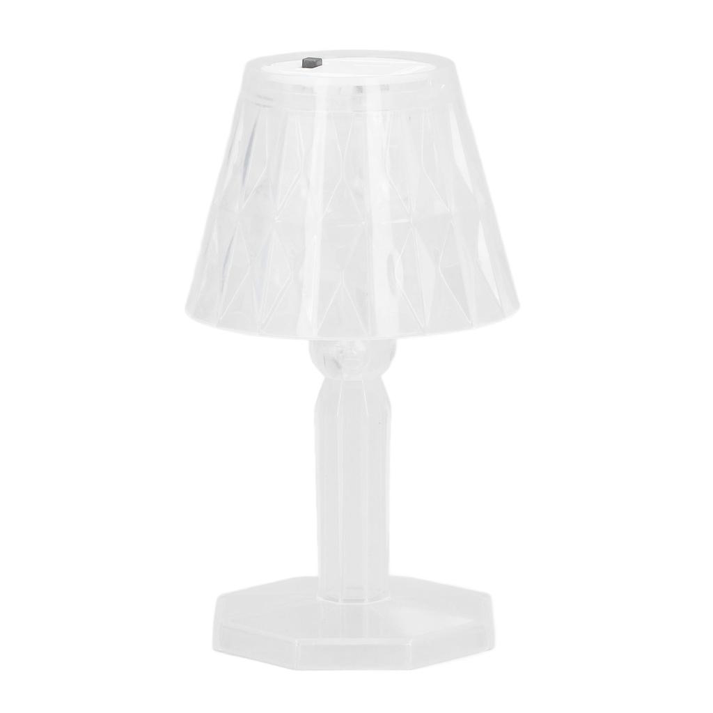 Crystal Table Lamp Bedside Bed Night Light Plastic Pretty Effects for Bedroom Home Pure White