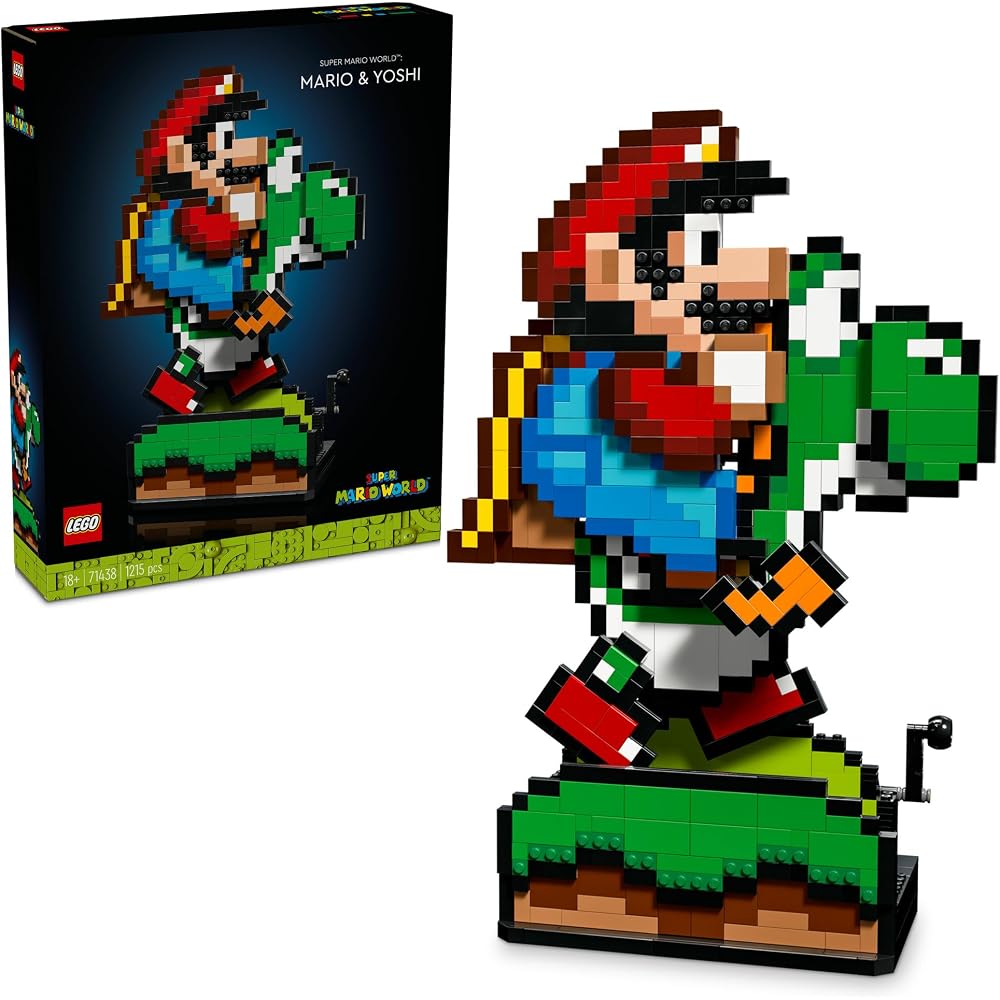 LEGO LEGO Super Mario World: Mario and Yoshi 1215 piece toy toy year-end gift birthday gift gift ...