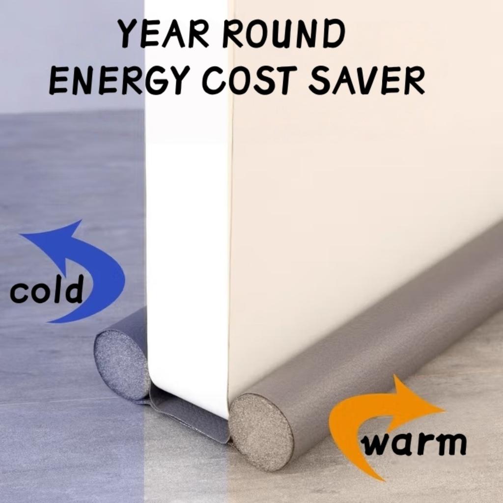 1PC Flexible Soundproof Under Door Draft Stopper Door Bottom Seal Strip Thicker Anti-Cold Gap Blocker Sealing Weather Strip