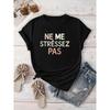 European Sizes New Arrival: Creative Letter Pattern French Phrase Printed T-Shirt, Suitable for Women'S Casual Wear