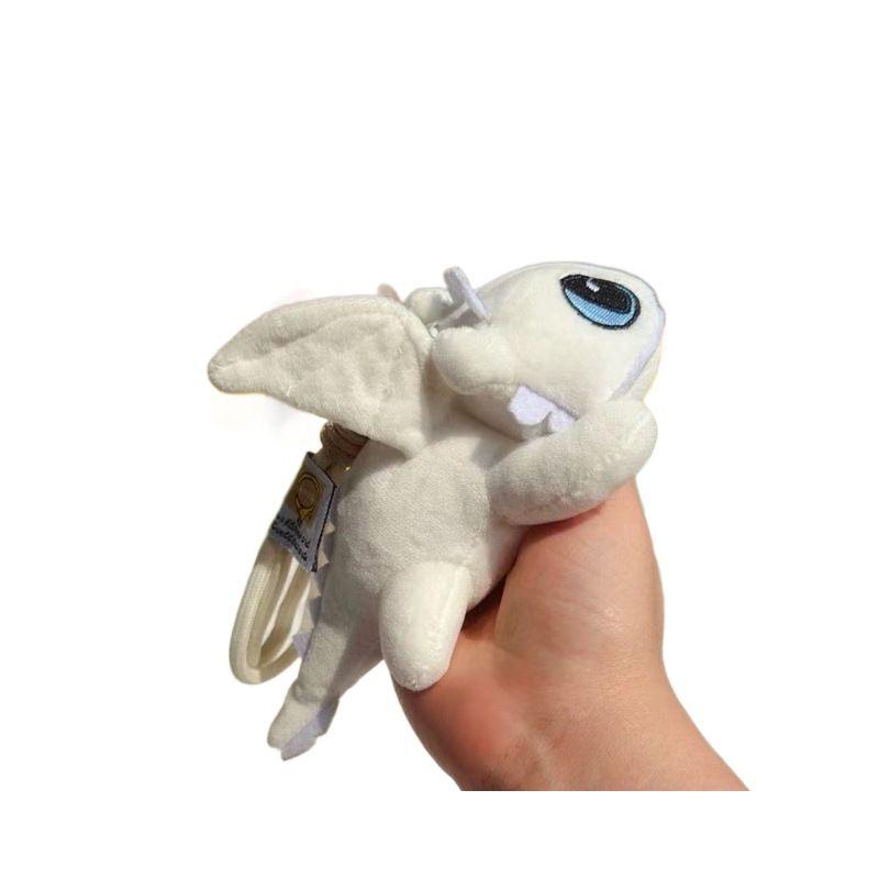 Dragon Taming Master Super Cute Toothless Plush Toy Black and White Flying Dragon Cartoon Doll Keychain Couple Birthday Gift