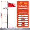 Heavy-Duty Outdoor Stainless Steel Flagpole