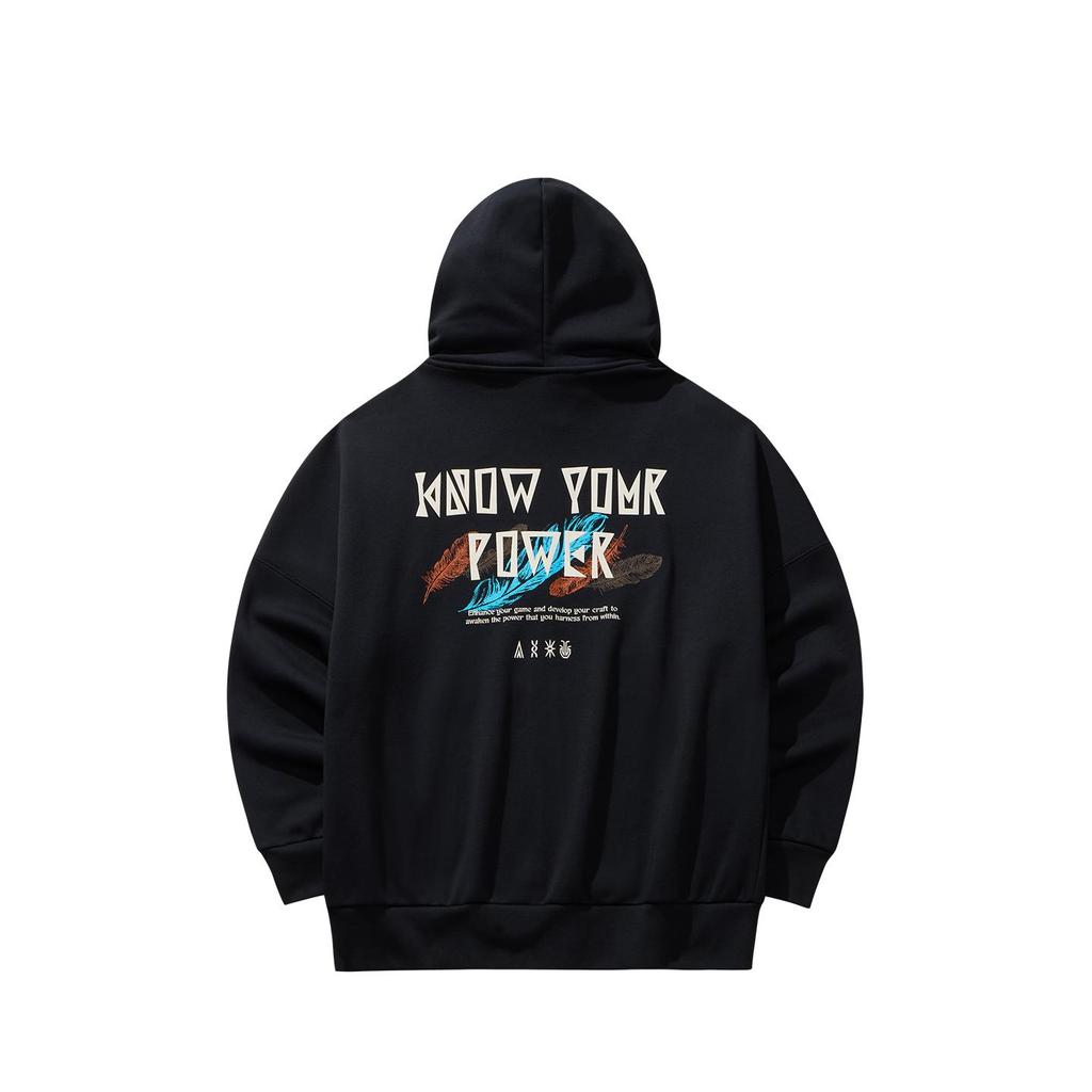 Anta Kyrie Irving Series Hooded Zip-up Sweatshirt Black Unisex 172541708N-3