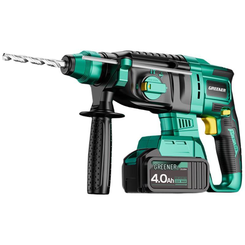 Green Forest 21V Cordless Brushless Rotary Hammer Drill CN plug (adapter included)