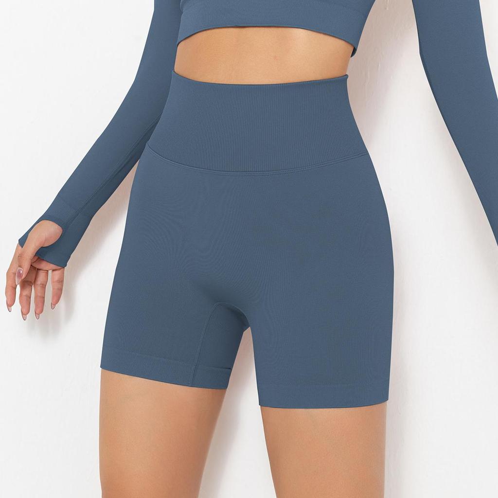 Jóga Krátké Dámské Bezešvé Fitness Kalhoty Vysoký Pas Gym Scanties Sportovní oblečení Cvičení Běh Breechcloth