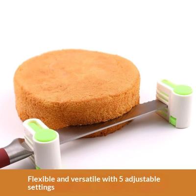 2 Pièces/Ensemble Trancheur à Gâteau 5 Couches Réglable Couteau à Pain DIY Séparateur Niveauleur de Coupe Trancheur à Toast Fixateur Pour Outil de Boulangerie de Cuisine