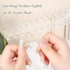 Jewelry Stand Necklace Holder Acrylic Jewelry Display Holder Bracelet Hanging Organizers for Bangles Watch Bracelets