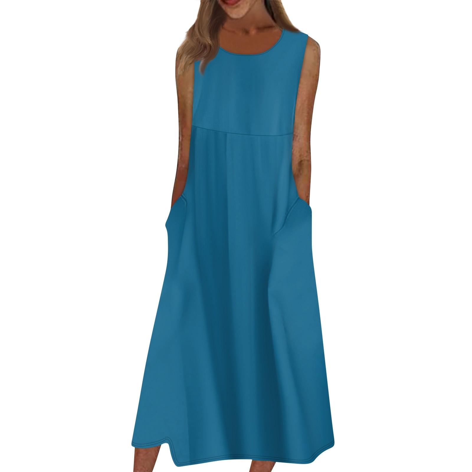 Жен. Повседневные платья с принтом Круглый вырез Классический Классический На открытом — фото 3